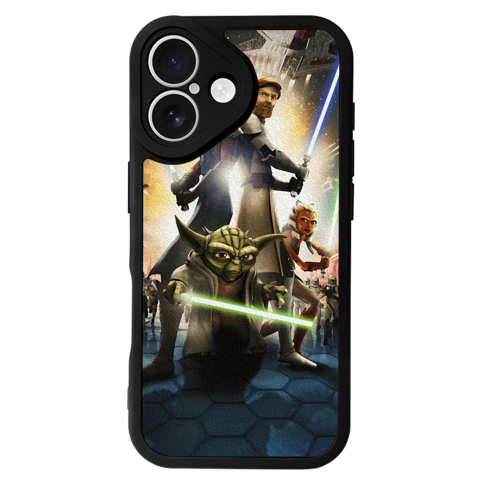 （画像用） スター・ウォーズ Star Wars 【iPhone 16シリーズ対応】シリコンスマホケース（レザー調） 材質：シリコン